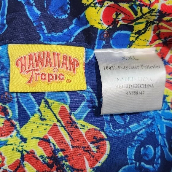 Hawaiin Tropic Button Down Shirt XXL - Picture 2 of 4